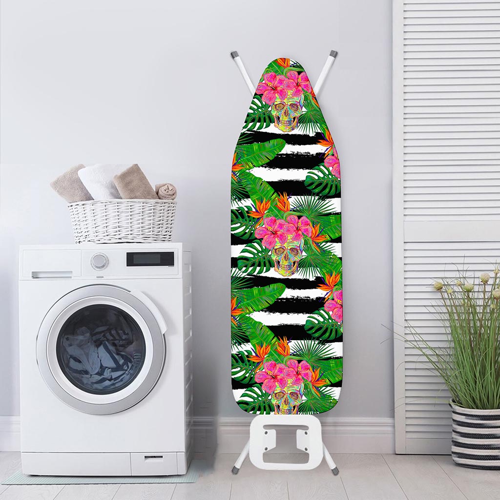 Aloha Skull Striped Pattern Print Ironing Board Cover