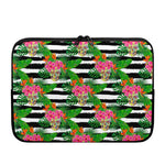 Aloha Skull Striped Pattern Print Laptop Sleeve
