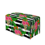 Aloha Skull Striped Pattern Print Leather Tissue Box Cover