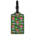Aloha Skull Striped Pattern Print Luggage Tag