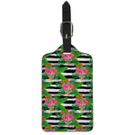 Aloha Skull Striped Pattern Print Luggage Tag