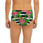 Aloha Skull Striped Pattern Print Men's Briefs
