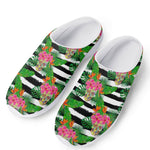 Aloha Skull Striped Pattern Print Mesh Casual Shoes