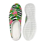 Aloha Skull Striped Pattern Print Mesh Casual Shoes