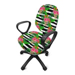 Aloha Skull Striped Pattern Print Office Chair Cover