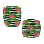 Aloha Skull Striped Pattern Print Office Chair Cover