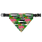 Aloha Skull Striped Pattern Print Over The Collar Dog Bandana