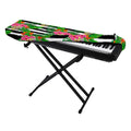 Aloha Skull Striped Pattern Print Piano Keyboard Cover