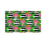 Aloha Skull Striped Pattern Print Polyester Flag