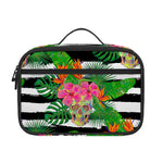 Aloha Skull Striped Pattern Print Portable Lunch Bag