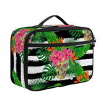 Aloha Skull Striped Pattern Print Portable Lunch Bag
