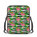 Aloha Skull Striped Pattern Print Rectangular Crossbody Bag