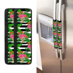 Aloha Skull Striped Pattern Print Refrigerator Handle Covers