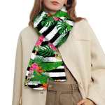 Aloha Skull Striped Pattern Print Scarf