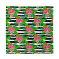 Aloha Skull Striped Pattern Print Silk Bandana
