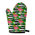 Aloha Skull Striped Pattern Print Single Oven Mitt
