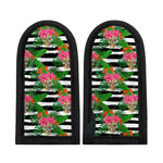 Aloha Skull Striped Pattern Print Skillet Handle Cover