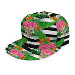 Aloha Skull Striped Pattern Print Snapback Cap