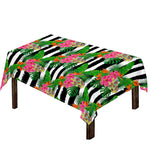Aloha Skull Striped Pattern Print Tablecloth