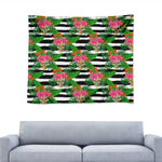 Aloha Skull Striped Pattern Print Tapestry