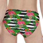 Aloha Skull Striped Pattern Print Women's Panties