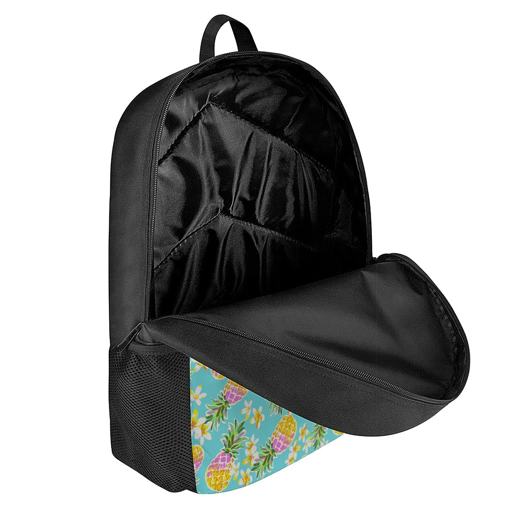 Aloha Summer Pineapple Pattern Print 17 Inch Backpack