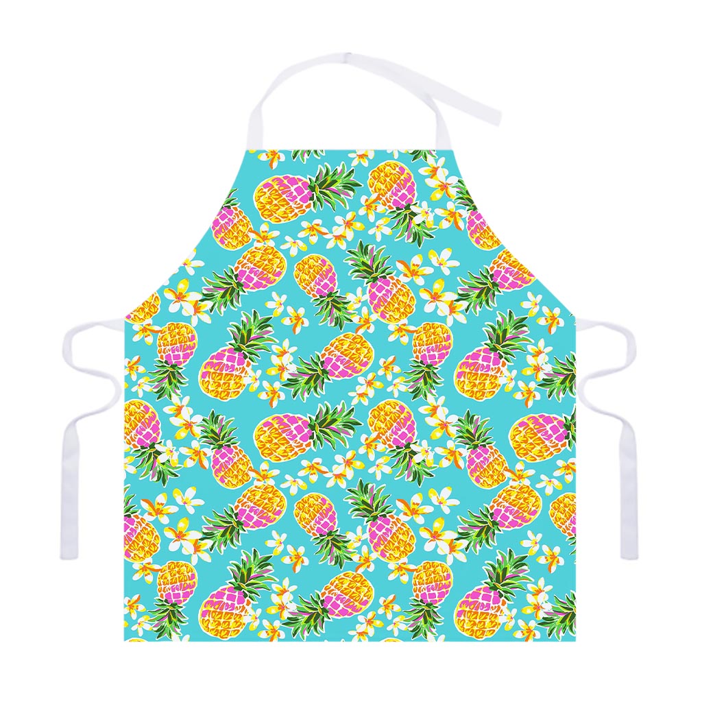 Aloha Summer Pineapple Pattern Print Adjustable Apron