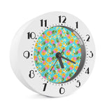 Aloha Summer Pineapple Pattern Print Alarm Clock
