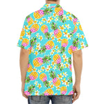 Aloha Summer Pineapple Pattern Print Aloha Shirt