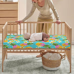 Aloha Summer Pineapple Pattern Print Baby Crib Sheet