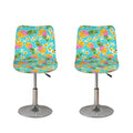 Aloha Summer Pineapple Pattern Print Bar Stool Covers