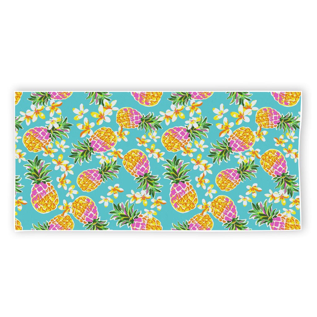 Aloha Summer Pineapple Pattern Print Beach Towel