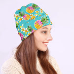 Aloha Summer Pineapple Pattern Print Beanie