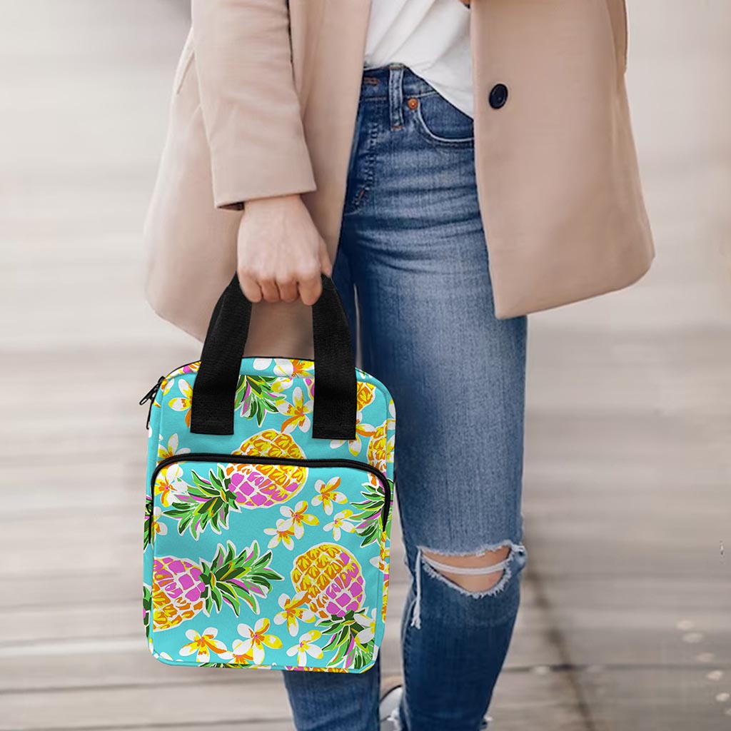 Aloha Summer Pineapple Pattern Print Bible Tote Bag