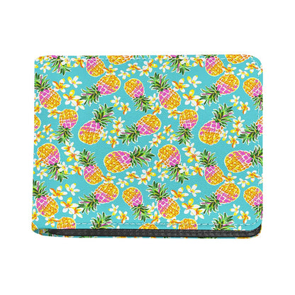 Aloha Summer Pineapple Pattern Print Bifold Wallet