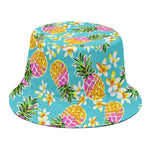 Aloha Summer Pineapple Pattern Print Bucket Hat