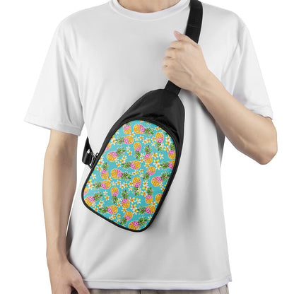 Aloha Summer Pineapple Pattern Print Chest Bag