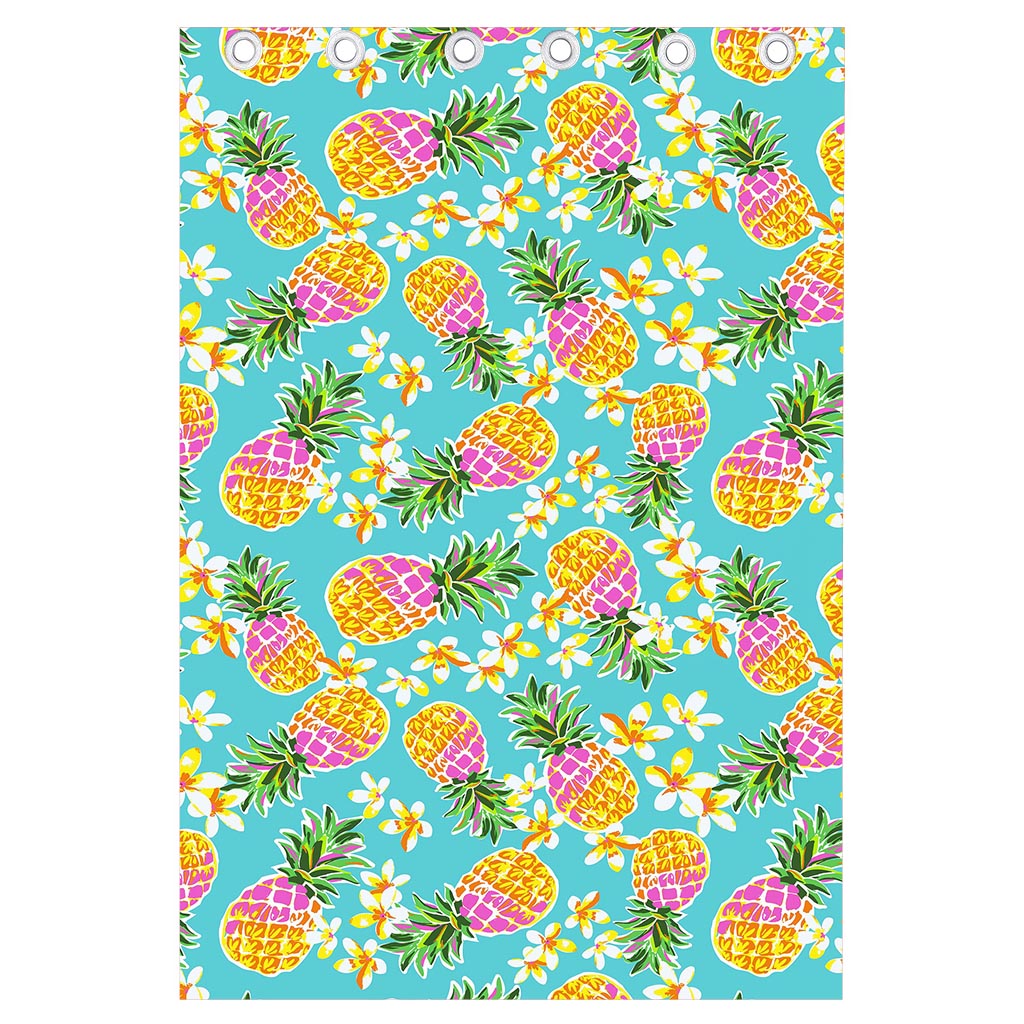 Aloha Summer Pineapple Pattern Print Curtain