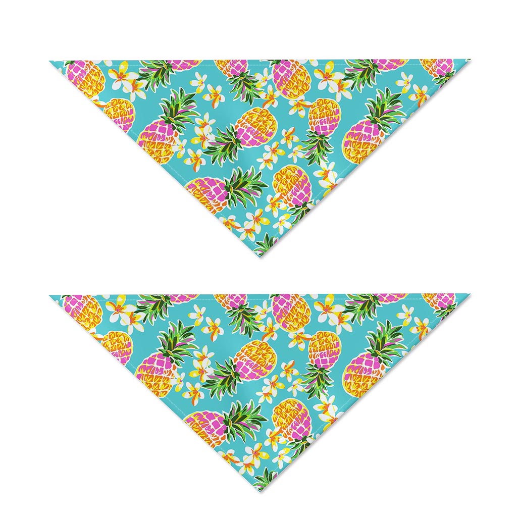 Aloha Summer Pineapple Pattern Print Dog Bandana