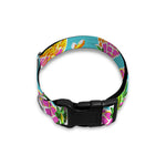 Aloha Summer Pineapple Pattern Print Dog Collar
