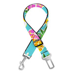 Aloha Summer Pineapple Pattern Print Dog Seat Belt