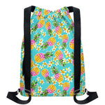 Aloha Summer Pineapple Pattern Print Drawstring Backpack