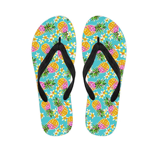Aloha Summer Pineapple Pattern Print Flip Flops