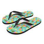 Aloha Summer Pineapple Pattern Print Flip Flops