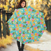 Aloha Summer Pineapple Pattern Print Foldable Umbrella