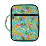 Aloha Summer Pineapple Pattern Print Front Pocket Bible Bag