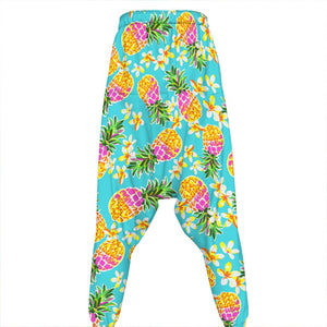 Aloha Summer Pineapple Pattern Print Hammer Pants