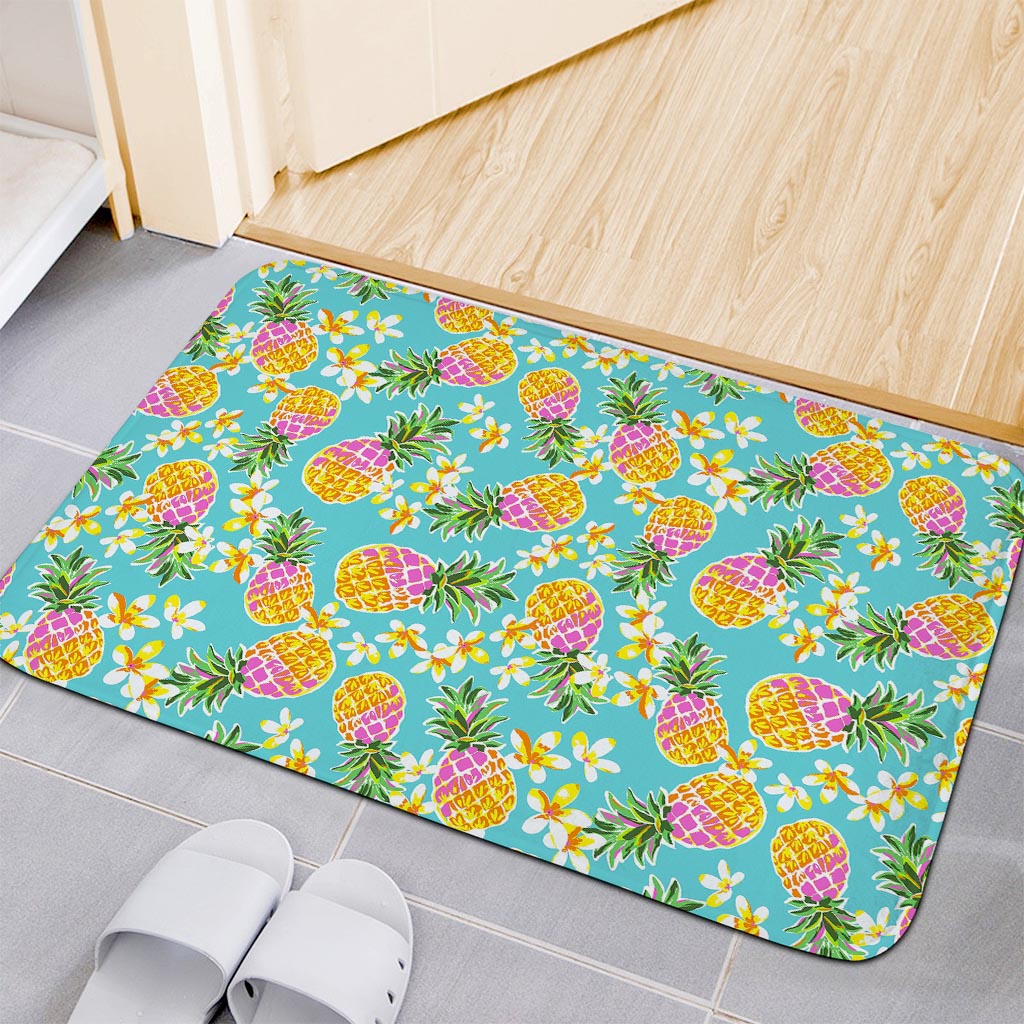 Aloha Summer Pineapple Pattern Print Indoor Door Mat