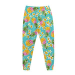 Aloha Summer Pineapple Pattern Print Jogger Pants