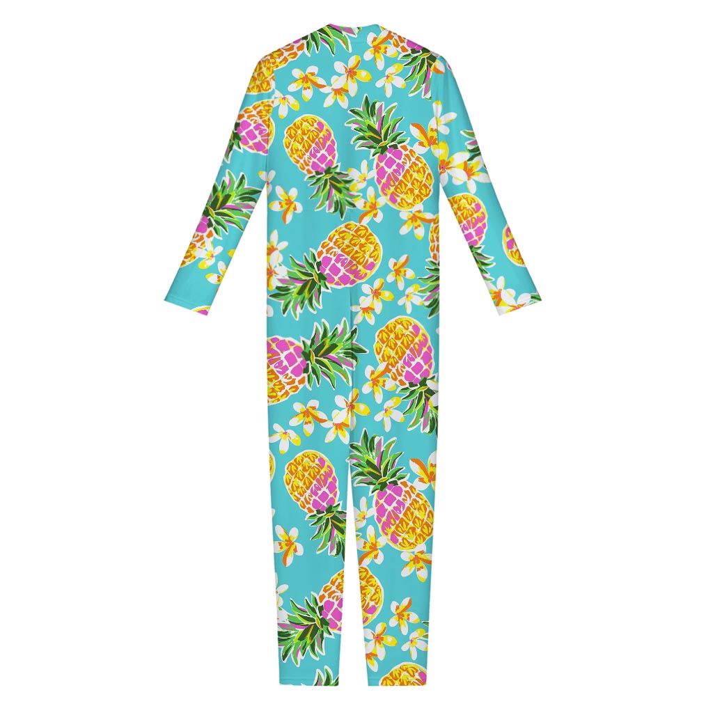 Aloha Summer Pineapple Pattern Print Jumpsuit